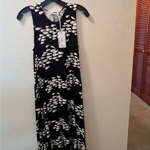 Ava Sky / Fighting Eel NWT Dress Maia in Black Fish XS